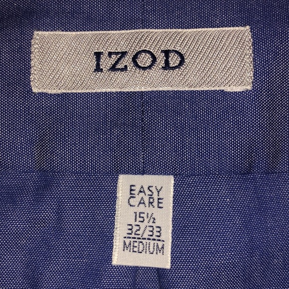 IZOD Men’s Button Down Size Medium 15.5 (32/33) - Picture 6 of 6